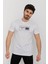 Caz 4198 Bisiklet Yaka Baskılı Erkek Tshırt 1