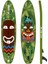 Lethe Boards Crazy Tribe Yoga Sup Skatinger Ultra Dengeli D-Ring 11’ x 34″ x 6″ / 335 x 86 x 15 cm Touring-Yoga Paddle Board 200KG Kapasiteli Su Geçirmez Telefon Kılıfı 1