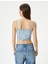 Kot Büstiyer Ince Askılı Slim Fit Kare Yaka 4