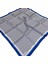 Saks Mavi Geometrik Desen Sura Ipek Eşarp 9149-39 1