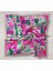 Silk Home Fuşya Yeşil Karma Desen Tivil Ipek Eşarp 11427-38 5