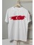 Unisex Beyaz T-Shirt Türkiye Bayrak Futbol Nostalji Milli Takım Ay Yıldız Baskılı Tişört 1