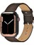 Apple Watch Deri Kordon 42 / 44 / 45 / 49 mm Ultra Ultra 2 Seri 9 8 7 6 5 4 3 Uyumlu Hakiki Deri Kayış Kahverengi 1