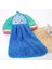 Mavi Stil Mercan Kadife Banyo Malzemeleri Yumuşak El Havlusu Emici Kumaş Bulaşık Bezleri Asılı Kumaş Mutfak Aksesuarları 30*38 cm (Yurt Dışından) 1