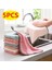 Beyaz Stil 5 Adet 5 Adet Mikrofiber Bulaşık Bezi Yapışmaz Yağ Emici Havlu Mutfak Için Çok Fonksiyonlu Ev Banyo Havlusu Mutfak Malzemeleri (Yurt Dışından) 2