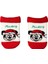 Lisanslı Mıckey Mouse Bebek Çorap Beyaz M002 2