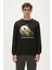 Re-Bamboo Crewneck Erkek Siyah Sweatshirt 23.02.12.031-C01 1