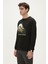 Re-Bamboo Crewneck Erkek Siyah Sweatshirt 23.02.12.031-C01 2