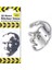 3D Metal Sticker Siluet 1