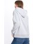Kadın Gri Kapüşonlu 3 Iplik Şardonsuz Polarsız Reglan Kol Sweatshirt S-104 3