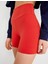 Spor Ekstra Biker Tayt Yüksek Bel Dokuma Slim Fit 5