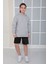 Erkek Çocuk Gri Kapüşonlu Sweatshirt S402Gri 3