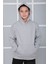 Erkek Çocuk Gri Kapüşonlu Sweatshirt S402Gri 4