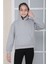 Kız Çocuk Gri Kapüşonlu Sweatshirt S302Gri 1