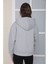 Kız Çocuk Gri Kapüşonlu Sweatshirt S302Gri 4