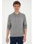 U.S. Polo Assn. Erkek Gri Melanj Sweatshirt 50269396-VR086 3