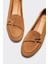Taba Deri Kadın Loafer 3