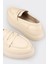 Ekru Deri Kadın Loafer 5
