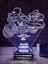 Harley Davidson, Motosiklet, Kişiye Özel Lamba Personalized 3D Lamp 5