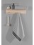 Salerno Fitilli 3'lü Banyo Havlu Seti Metalik Gri 30X50 cm 50X85 cm 70X140 cm 2