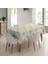 Elyaf Astarlı Pvc Masa Örtüsü 140 x 140 cm Silinebilir Sıvı Geçirmez Leke Tutmaz Altın Yıldız 2
