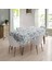 Elyaf Astarlı Pvc Masa Örtüsü 100 x 140 cm Silinebilir Sıvı Geçirmez Leke Tutmaz Çiçek Lavanta 2
