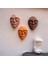 El Yapımı Yüz Heykeli Taş Duvar Dekoru 3'li Set, Modern Tasarım, Eskitme Taş Görünümlü Duvar Mask 4