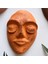 El Yapımı Yüz Heykeli Taş Duvar Dekoru 3'li Set, Modern Tasarım, Eskitme Taş Görünümlü Duvar Mask 5