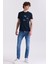 Lacivert Slim Fit Bisiklet Yaka T-Shirt 2