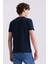 Lacivert Slim Fit Bisiklet Yaka T-Shirt 4