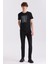 Siyah Slim Fit Bisiklet Yaka T-Shirt 2