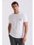 Ekru Slim Fit Bisiklet Yaka T-Shirt 1