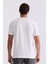 Ekru Slim Fit Bisiklet Yaka T-Shirt 4