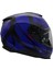 Y.100 B-Sıde Mat Siyah-Navy Mavi Kask S 3