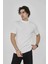 Unisex Bisiklet Yaka Slim Fit T-Shirt - Beyaz 4