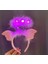 Pembe Kanatlı Pembe Tüylü LED Işıklı 3 Fonksiyonlu Melek Hare Taç 20X25 cm (44DEX34) 2