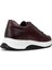Deri Bordo Erkek Sneaker Ayakkabı - 01984MBRDE01 2