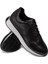 Deri Siyah Erkek Sneaker Ayakkabı - 01725MSYHE05 4