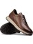 Deri Taba Rengi Erkek Sneaker Ayakkabı - 01983MTBAE01 3