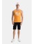 Pebble Açık Turuncu Sıfır Kol Oversize Baskılı Oversize Erkek Tshirt 4