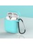 Airpod'lar Için Tokalı Silikon Koruyucu Kılıf ve Şarj KUTUSU(2016)/ŞARJ KUTUSU(2019)-CYAN (Yurt Dışından) 1