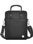 Hali Dikey Katmanlı Çanta 11 Inç Dizüstü Bilgisayar Crossbody Çanta Çanta Polyester + Pu Deri Omuz Çantası (Yurt Dışından) 2