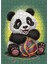 Ahşap Mdf Puzzle Yapboz Sevimli Panda ve Yün Yumağı 255 Parça 35*50 cm 1