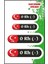 Kan Grubu 0 Rh(-) Siyah Dörtlü Damla Etiket 1