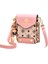 Pembe Baskılı Küçük Çanta Kadın Omuz Çantası Crossbody Çanta (Yurt Dışından) 1