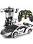 Uzaktan Kumandalı Arabayı Dönüştürün - Rc Arabalar, Tek Tuşla Dönüştürme, 360° Döndürme Sürüklenme, 2,4 Ghz 1:18 Ölçek, 4-6 Yaşındaki Erkek/kız Çocuklara Hediye, Polis Arabası Siya (Yurt Dışından) 1