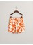 Kadın Turuncu Relaxed Fit Desenli Şort 4020104.860 3