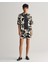 Kadın Krem Relaxed Fit Desenli Şort 4020104.233 1