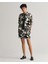 Kadın Krem Relaxed Fit Desenli Şort 4020104.233 2