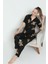 Mirano 1100 Pegasus Kumaş Düğmeli Kısa Kollu Leoparlı Kadın Pijama Takımı 4